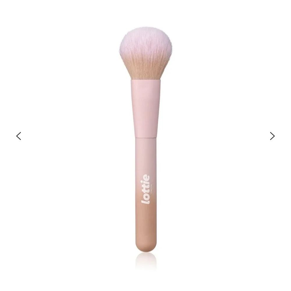 Lottie London Multi-use Face Brush LF015 Vegan Pink Synthetic Powder Brush NEW